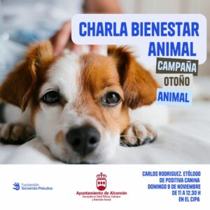 Cartel Charla de Bienestar Animal